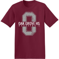 oak grove high school basketball shirt designs t shirts Men's 50/50 Cotton/Polyester T-Shirts Hanes 5170