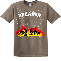 Dreamin Men's 100% Cotton T-Shirts Gildan 5000