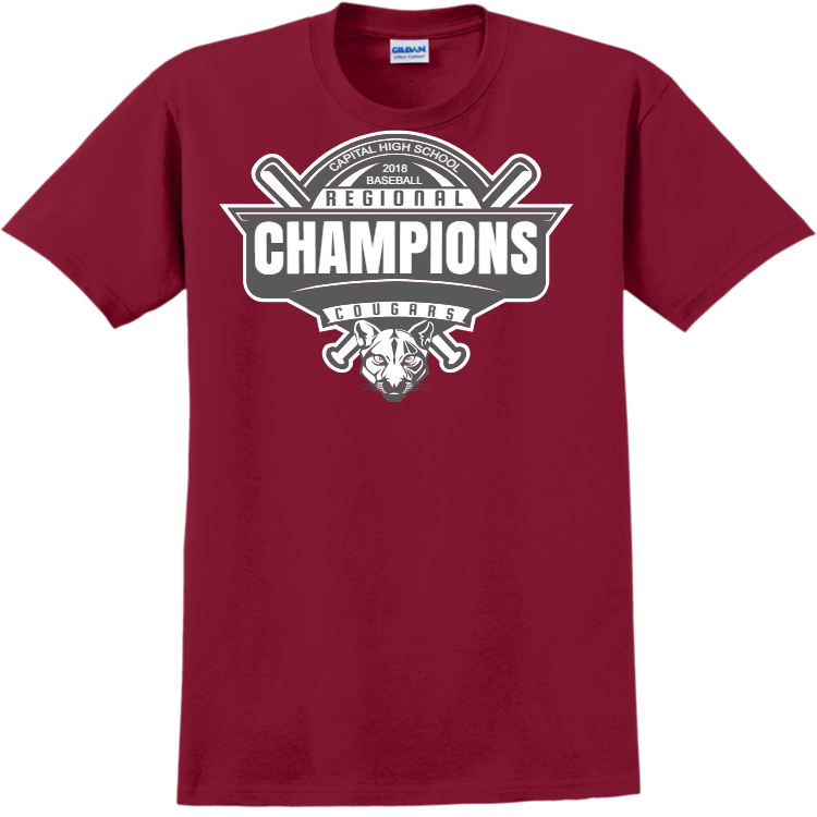 Cougars Baseball Regional Champions - Baseball T-shirts