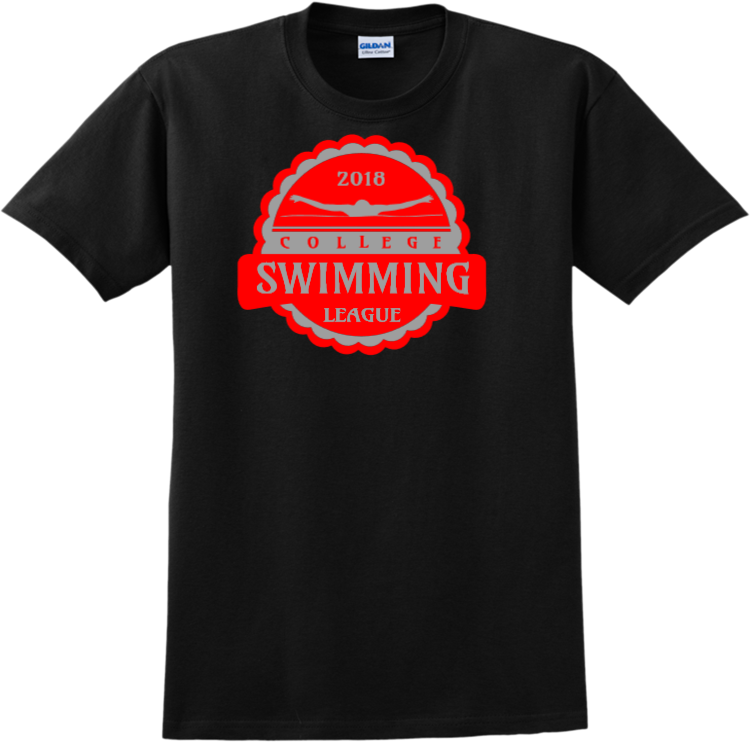 College Swimming League Swimming Tshirts