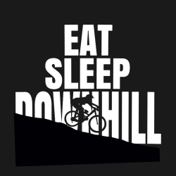 eat sleep downhill t shirts