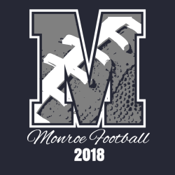 Letter M Football T Shirts