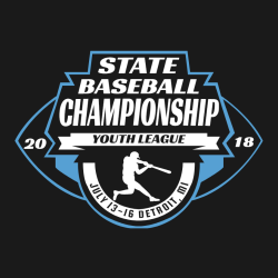 Baseball State Championships  Tournament Shirt Design Template