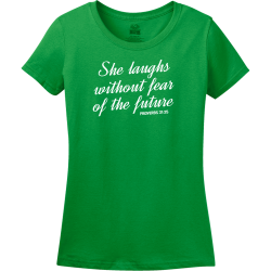 she laughs without fear of the future christian shirt designs
