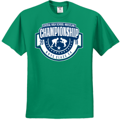 Wrestling Championships Shirt Design with Wrestlers