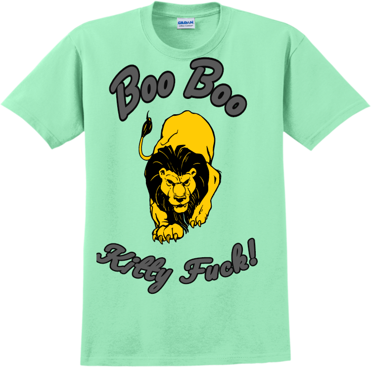 Boo Boo Kitty Fuck Adult 100 Cotton T Shirts Gildan 2000