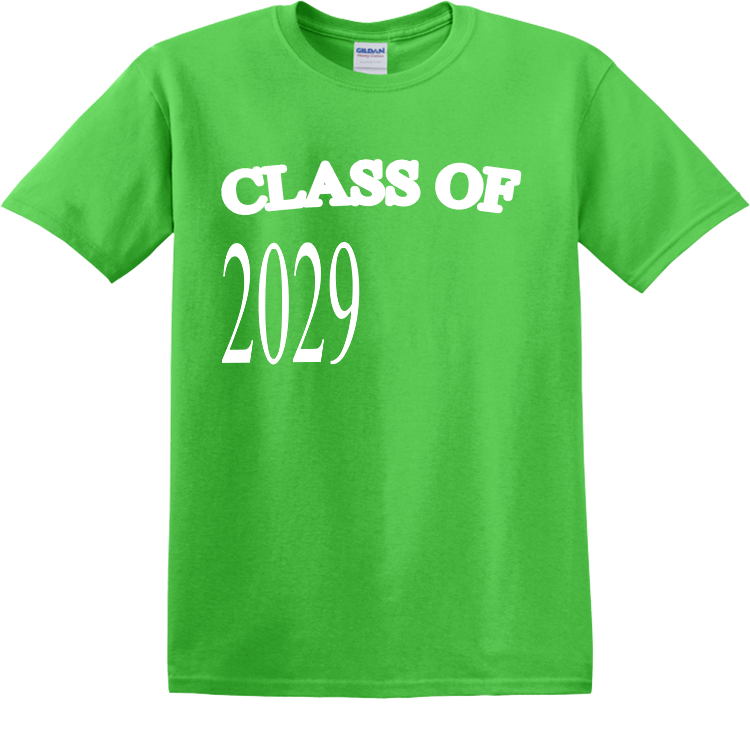 2029 CLASS OF Men's 100 Cotton TShirts Gildan 5000