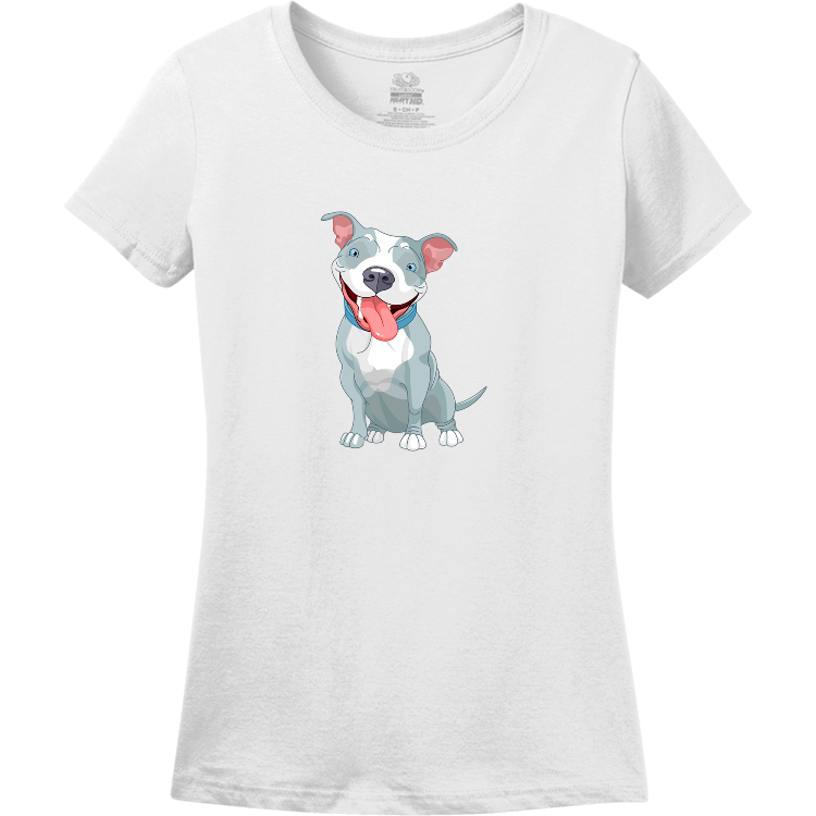 Pitbull Clipart DISCONTINUED Women's 100% Cotton T-Shirts Fruit Of The ...