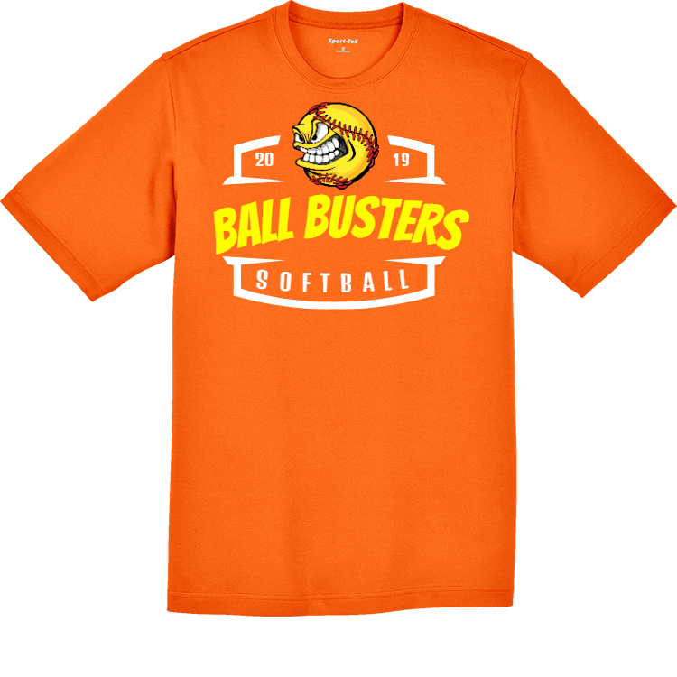 BALL BUSTERS SOFTBALL 20 19 Men's 100% Polyester T-Shirts Sport-Tek ST340