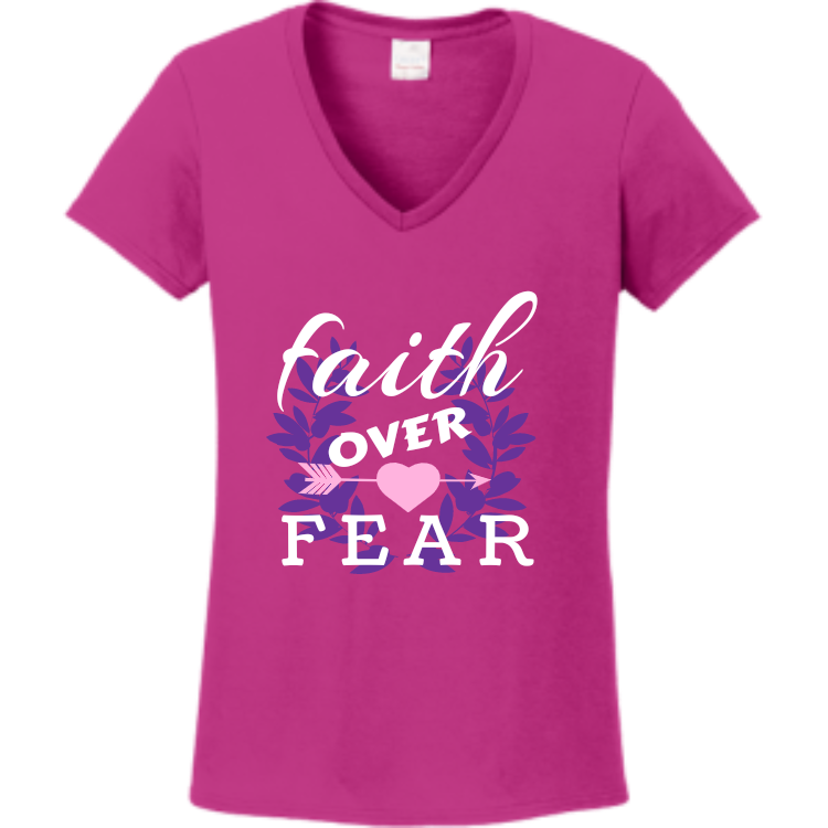 faith over fear tie dye shirt