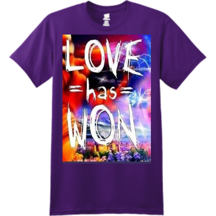Love Has Won Men's 100% Cotton T-Shirts Hanes 4980