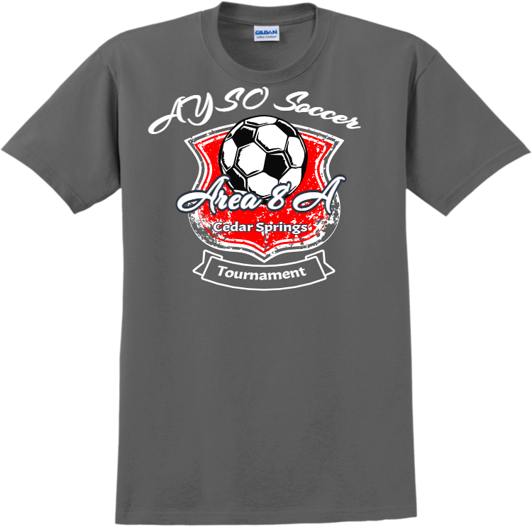 Area 8 A Cedar Springs Tournament AYSO Soccer Adult 100% Cotton T ...