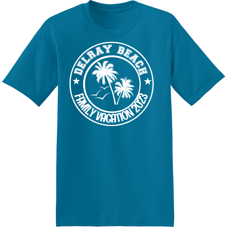 DELRAY BEACH FAMILY VACATION 2023 Men's 50/50 Cotton/Polyester T-Shirts ...