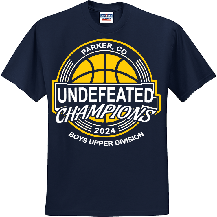 UNDEFEATED CHAMPIONS PARKER CO BOYS UPPER DIVISION 2024 Men's 50/50 ...