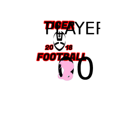 TIGER FOOTBALL 20 18 PLAYER 00 TIGER FOOTBALL 18 PLAYER PLAYER 00 00