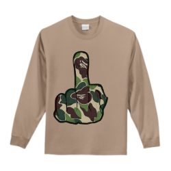 FU-bape Men's 100% Cotton Long Sleeves Port And Company PC61LST