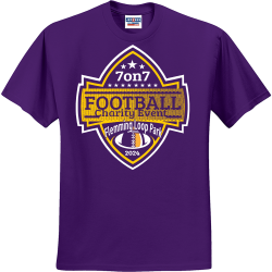 7on7-FOOTBALL----Charity-Event-2024-Flemming-Loop-Park Men's 50/50 Cotton/Polyester T-Shirts Jerzees 29M