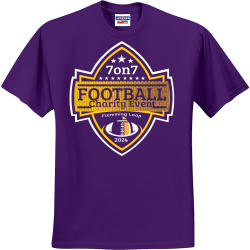 7on7-FOOTBALL-Flemming-Loop----Charity-Event-2024 Men's 50/50 Cotton/Polyester T-Shirts Jerzees 29M