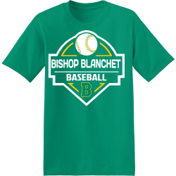 BISHOP-BLANCHET-BASEBALL Men's 50/50 Cotton/Polyester T-Shirts Hanes 5170